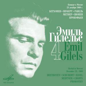 Emil Gilels Recitals, Vol. 4 (Live)