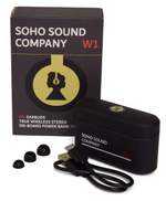 Soho W1 Earbuds with Power Bank - Black Product Image