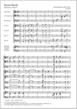 Bruckner, Anton: I have found David WAB 19