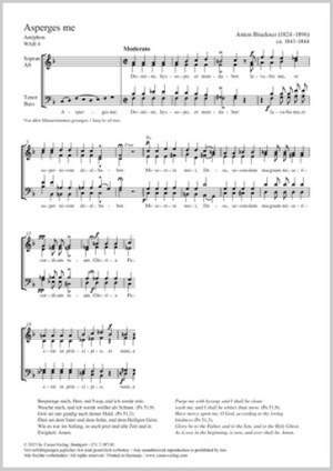 Bruckner, Anton: Asperges me WAB 4