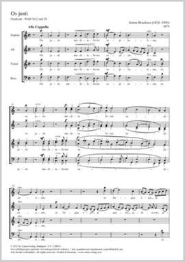 Bruckner, Anton: Os justi WAB 30,2; 20