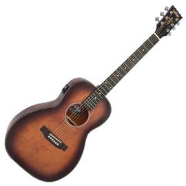 Vintage stage series parlour electro guitar - antiqued