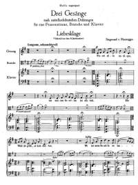Hausegger, Siegmund von: Drei Gesänge nach mittelhochdeutschen Dichtungen für eine mittlere Frauenstimme, Bratsche und Klavier