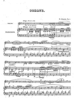 Jadassohn, Salomon: Sonata in G minor for violin and piano Op. 5