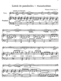 Novák, Vítezslav: Tri skladby, three compositions for violin and piano Op. 3