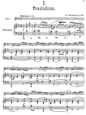 Rheinberger, Josef Gabriel: Suite for violin and organ or pianoforte Op. 166