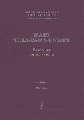 Telstad Sundet, Kari: Reticence for violin solo
