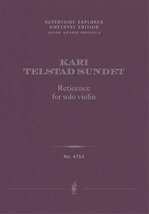 Telstad Sundet, Kari: Reticence for violin solo