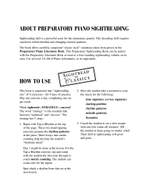 Preparatory Piano Sightreading Product Image