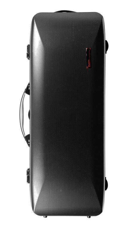 BAM Hightech Oblong Viola Case (New Shape) Silver Carbon