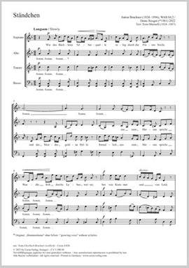 Bruckner, Anton: Ständchen WAB 84,2