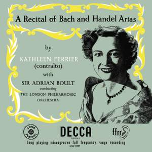 J.S. Bach & Handel Arias [1953 Recording]