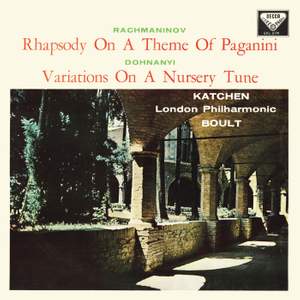 Rachmaninoff: Rhapsody on a theme of Paganini [1959]; Dohnányi: Variations on a Nursery Song [1959]