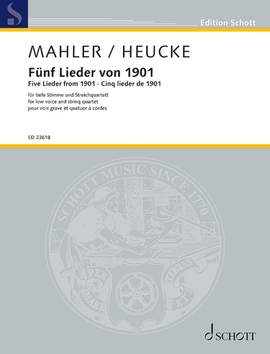 Mahler, G: Fünf Lieder von 1901
