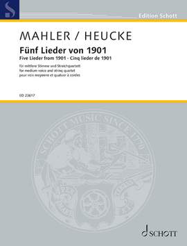 Mahler, G: Fünf Lieder von 1901