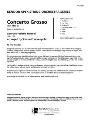 Handel, G F: Concerto Grosso