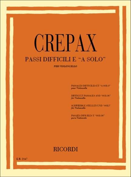 Gilberto Crepax: Passaggi difficili e "a solo"
