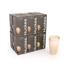 12x 12oz HuskeeCup with Lid - Natural