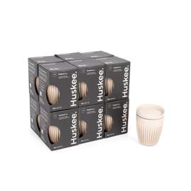 12x 8oz HuskeeCup with Lid - Natural