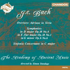 J.C. Bach: Orchestral Works