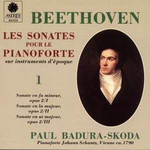 Beethoven: Les sonates pour le piano-forte sur instruments d'époque, Vol. 1