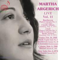 Martha Argerich, Vol. 11: Beethoven, Liszt, New York Recital 1974, Venice Recital 1969, Cologne Broadcast 1960