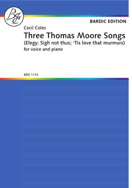 Cecil Coles: Three Thomas Moore Songs