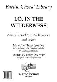 Philip Spratley: Lo, In The Wilderness