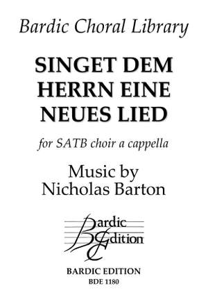 Nicholas Barton: Singet dem Herrn eine Neues Lied