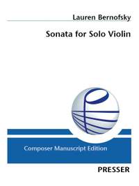 Bernofsky, L: Sonata for Solo Violin