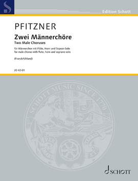 Pfitzner, H: Zwei Männerchöre op. 49