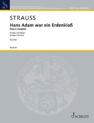 Strauss, R: Man's creation