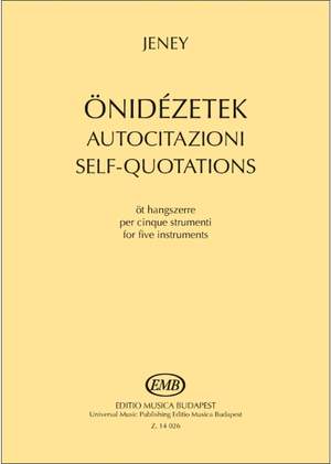 Jeney, Zoltan: Self-quotations (score)