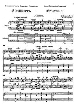 Medtner, Nicolai: Piano Concerto No. 2 in C minor Op. 50