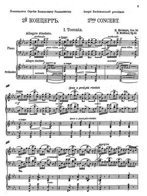 Medtner, Nicolai: Piano Concerto No. 2 in C minor Op. 50