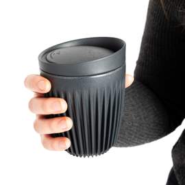 8oz HuskeeCup with Lid - Charcoal