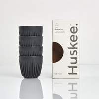 3oz Espresso HuskeeCup 4-pack - Charcoal