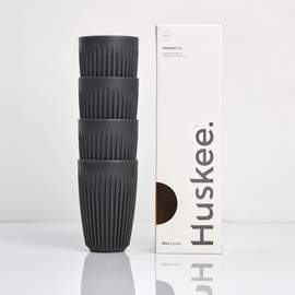 12oz HuskeeCup 4-pack - Charcoal