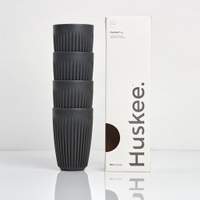 12oz HuskeeCup 4-pack - Charcoal