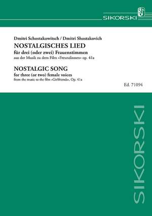 Shostakovich, D: Nostalgic Song