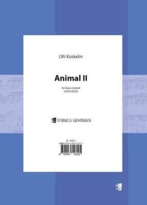 Olli Koskelin: Animal II for bass clarinet