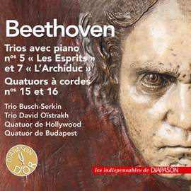 Beethoven: Trios avec piano Nos. 5, 7, Quatuors à cordes Nos. 15 & 16 (Les indispensables de Diapason)
