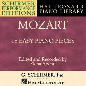 Mozart: 15 Easy Piano Pieces
