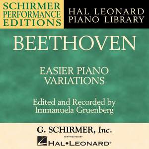 Beethoven: Easier Piano Variations