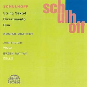 Schulhoff: Divertimento, Sextet, Duo. Chamber Works, Vol. 2