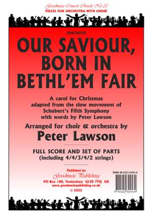 Peter Lawson: Our Saviour Born in Bethl'em Fair