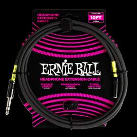 Ernie Ball Headphone Extension Cable 1/4 To 3.5mm 10ft