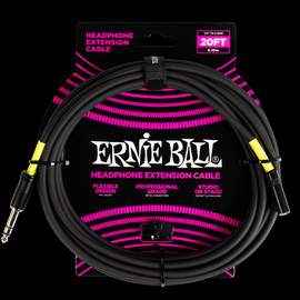 Ernie Ball Headphone Extension Cable 1/4 To 3.5mm 20ft