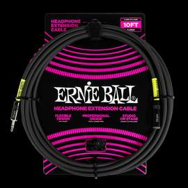 Ernie Ball Headphone Extension Cable 3.5mm To 3.5mm 10ft