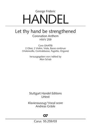Georg Friedrich Händel: Let thy hand be strengthened, HWV 259, 1727